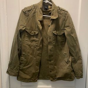 Forever 21 Olive Green Cargo Jacket